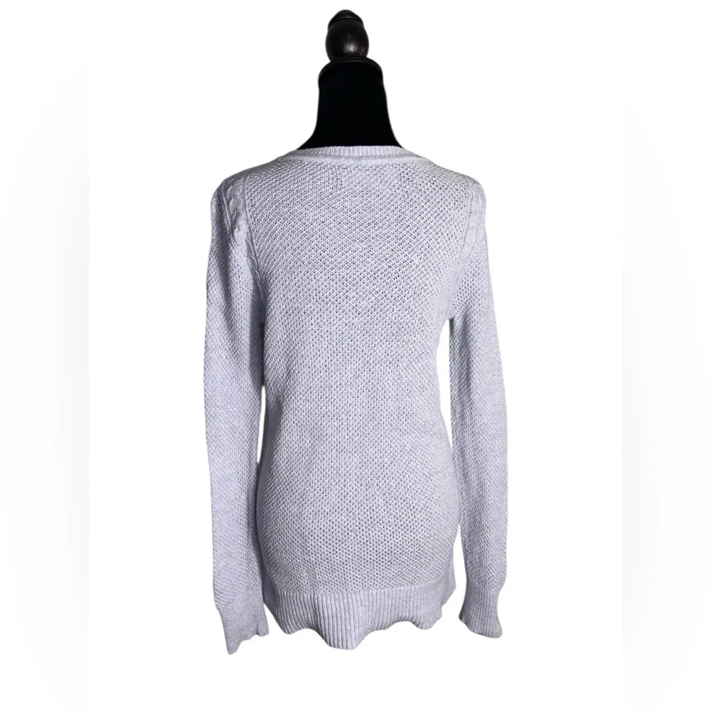 LOFT Long-Sleeve Pullover Sweater Cable Knit Crew neck Light lavander Size Med